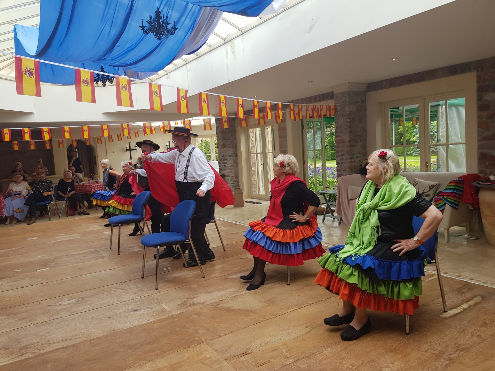 Spanish fiesta afternoon with flamenco dancing
