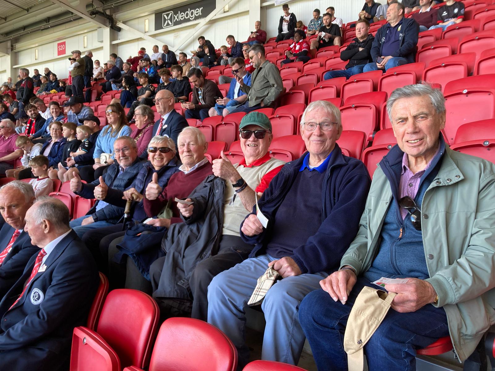 The lads on a day out at the football